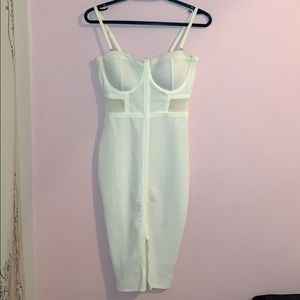 White corset dress